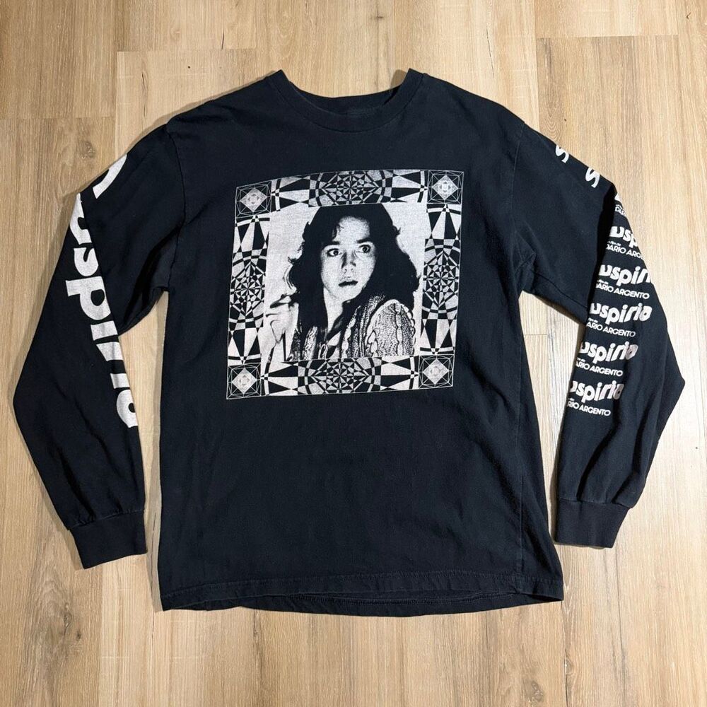 Suspiria Horror Movie Vintage Style Long Sleeve Shirt Sz   Italian Horror Movie
